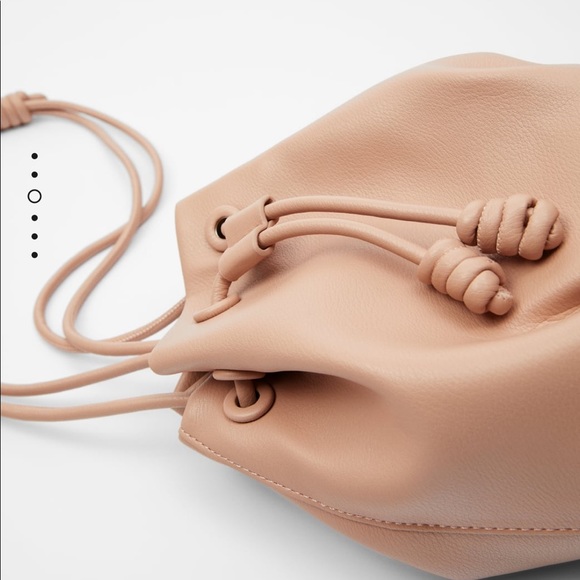 Zara Handbags - Leather bucket bag